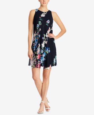 Lauren Ralph Lauren Floral-Print A-Line Dress - Macy's