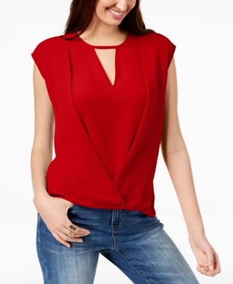 INC International Concepts - Keyhole Crossover Top