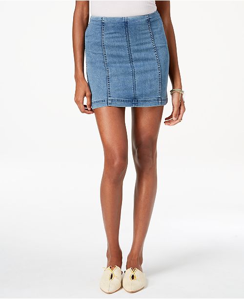 Free People Modern Femme Denim Mini Skirt & Reviews Skirts Women