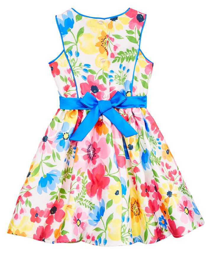 Pink & Violet Toddler Girls Floral-Print Dress - Macy's