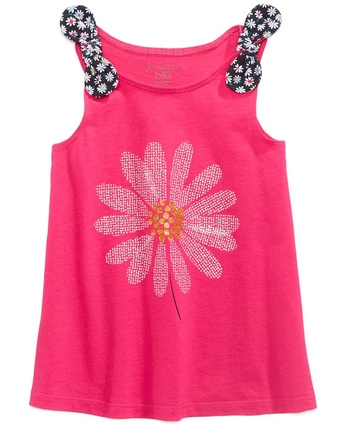 First Impressions Baby Girls Graphic-Print Tank Top Tunic, Created for ...