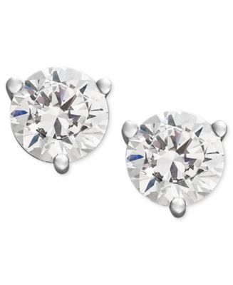 Diamond Stud Earrings  1.60 Carat Colorless Diamond Stud Earrings