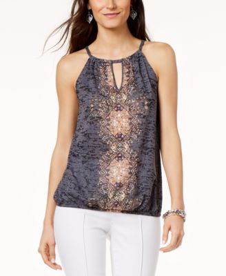 macy's inc sleeveless tops