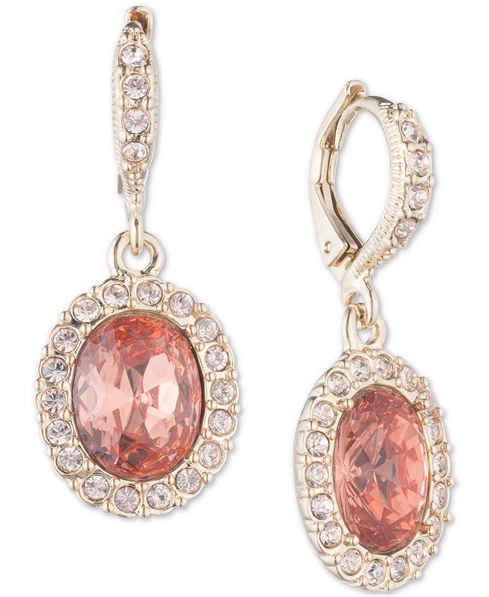 Givenchy Gold-Tone Crystal & Pavé Halo Drop Earrings & Reviews ...