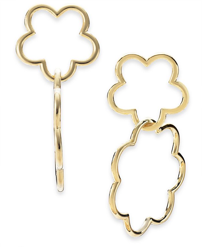 Interlocking Drop Earrings | Gold main image 0