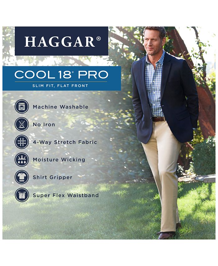haggar cool 18 pro pants slim fit