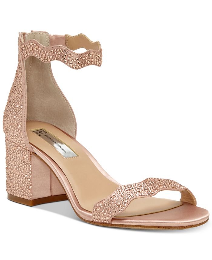 Inc scalloped block clearance heel