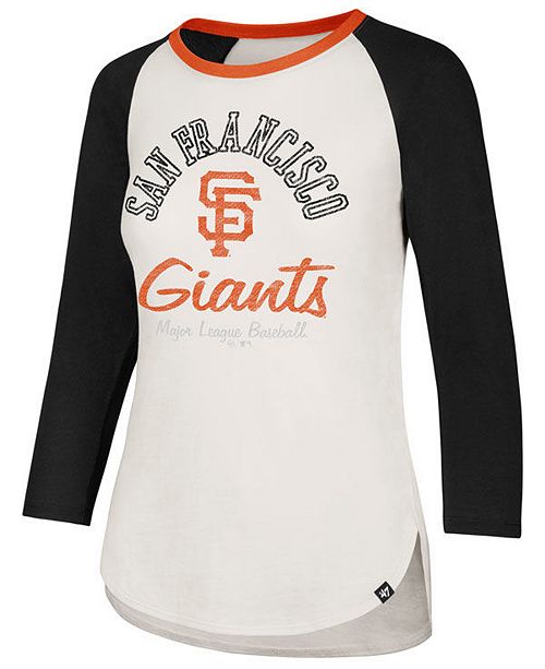 47 Brand Women S San Francisco Giants Vintage Raglan T Shirt