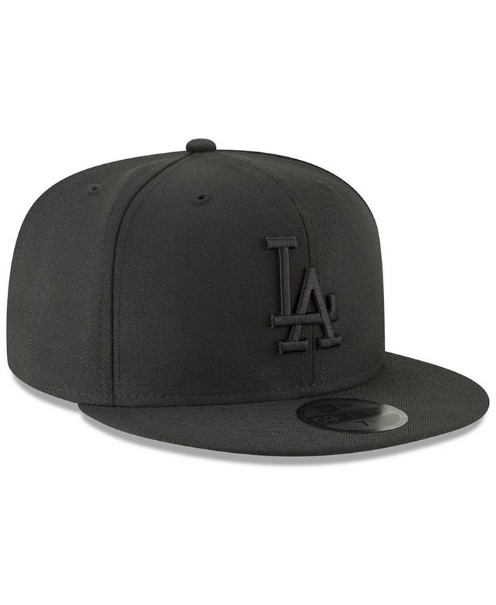 New Era Los Angeles Dodgers Blackout 59FIFTY FITTED Cap & Reviews ...