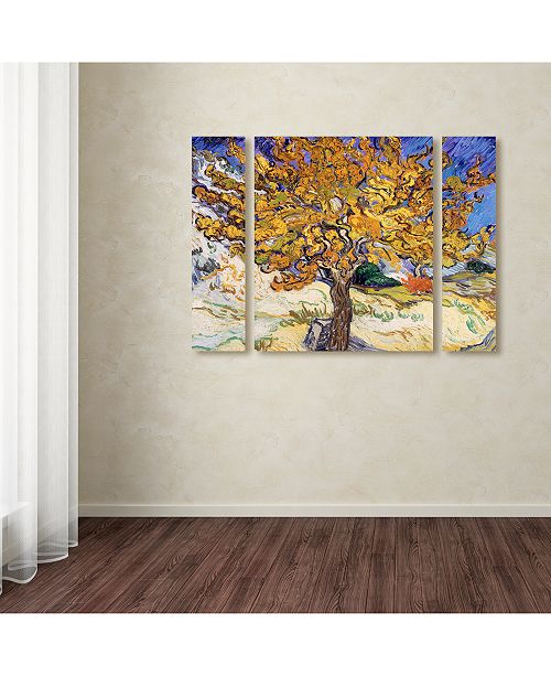 Trademark Global Vincent Van Gogh Mulberry Tree 1889 Multi Panel