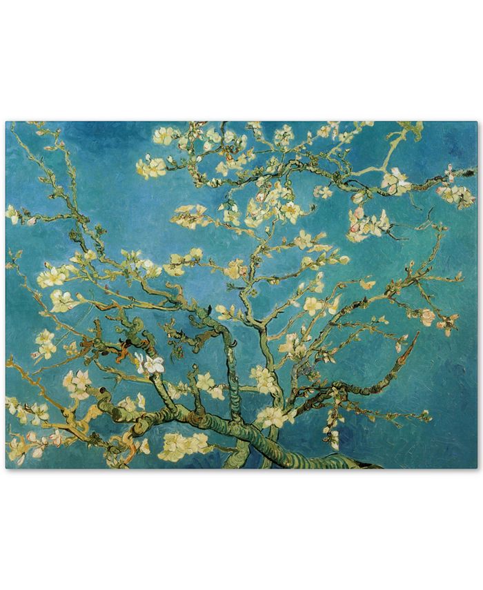 Trademark Global - Vincent van Gogh 'Almond Branches In Bloom 1890' Canvas Wall Art