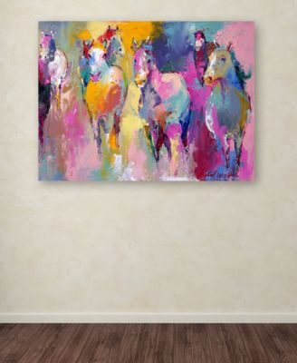 Richard Wallich 'Wild' Canvas Art - 35" x 47" x 2"