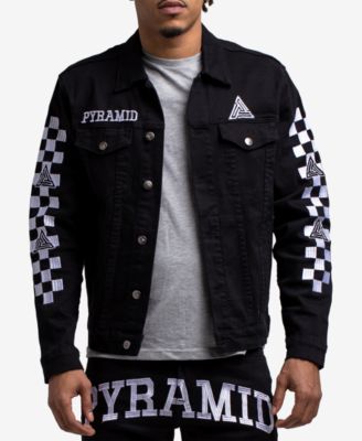 Black Pyramid Men s Checkered Denim Jacket Macy s