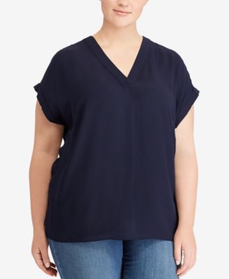 Lauren Ralph Lauren - Plus Size Georgette Top