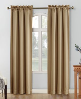 Sun Zero - Shaw Theater Grade 80" x 63" Extreme Blackout Rod Pocket Curtain Panel Pair