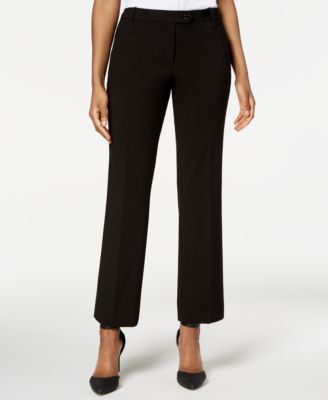 macys womens black dress pants