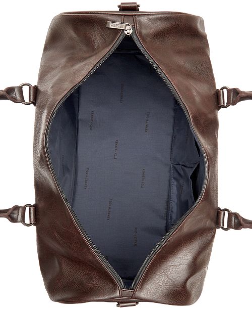 Kenneth Cole Reaction Men&#39;s Faux-Leather Duffel Bag - All Accessories - Men - Macy&#39;s