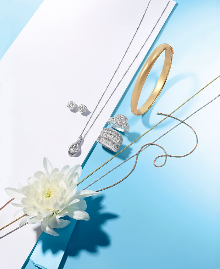 Sirena Diamond Twist Pendant 18" Necklace in 14k White Gold (5/8 ct. t