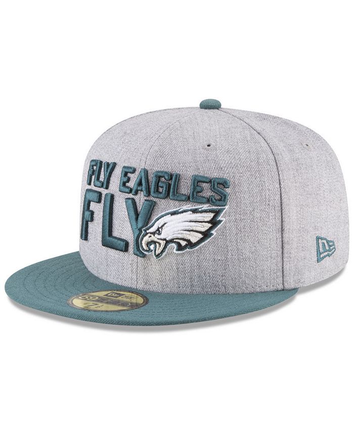 New Era Charcoal Philadelphia Eagles Fly Collection Pullover Sweatshirt