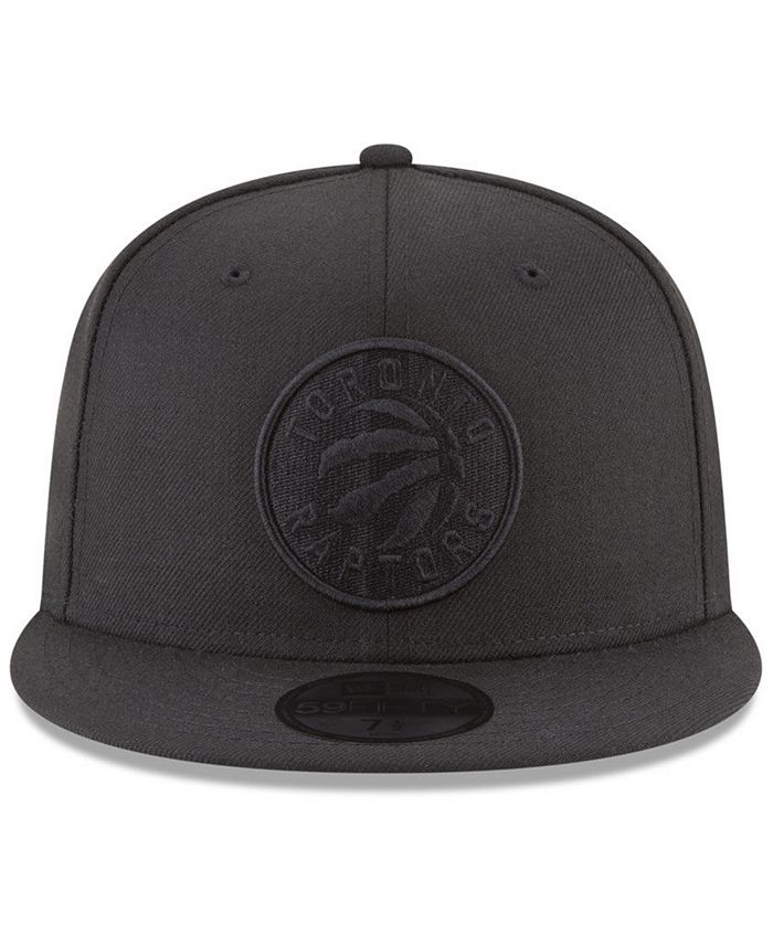Lids New Era Toronto Raptors Blackout 59FIFTY Fitted Cap - Macy's