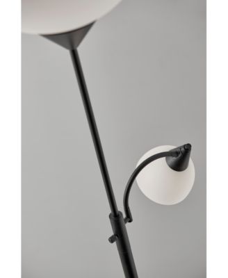 Piedmont Black Torchiere Floor Lamp