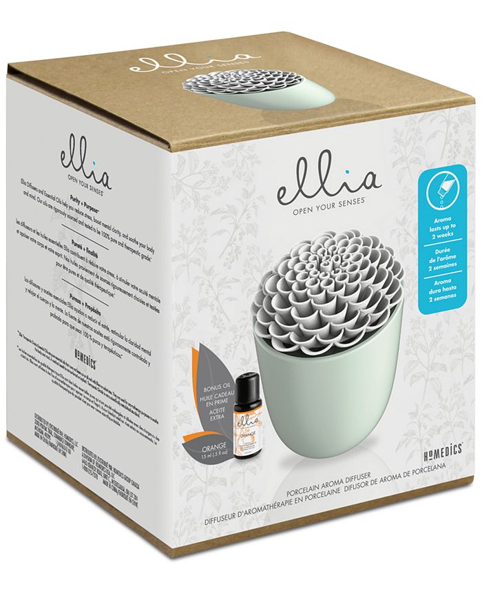 Homedics Ellia In Bloom Porcelain Aroma Diffuser Macy's
