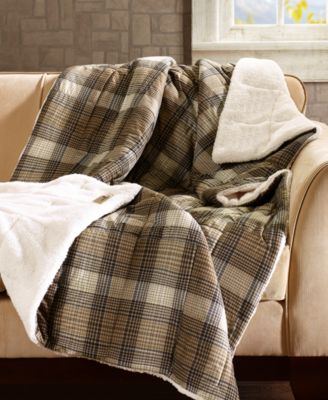 Woolrich - Lumberjack Reversible 50" x 70" Softspun Down-Alternative Throw