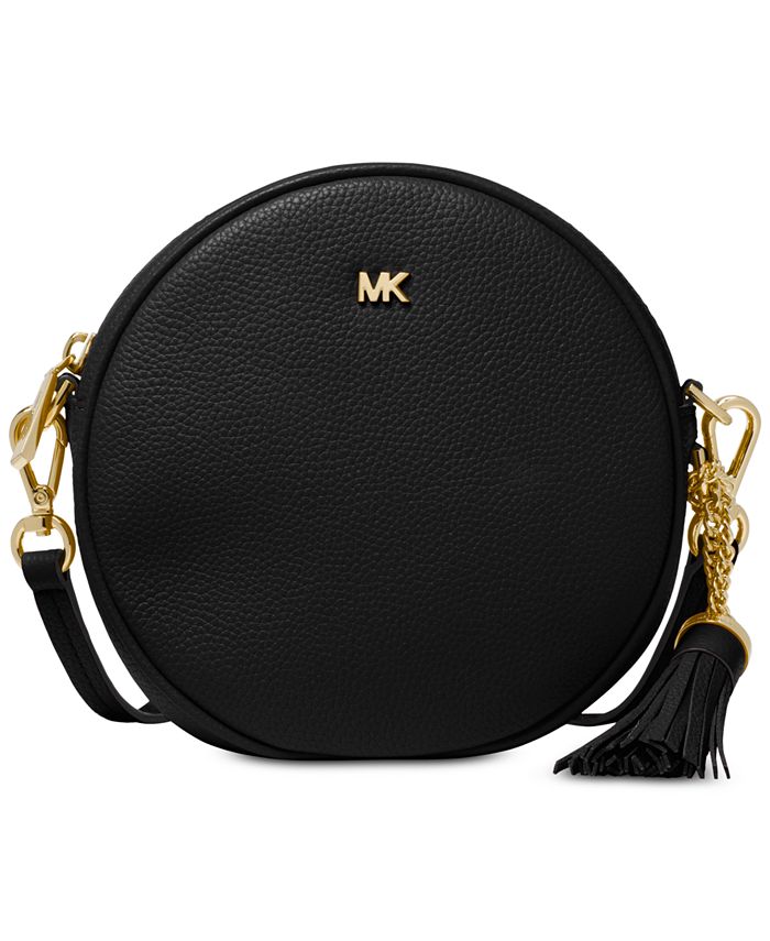 Michael Kors Pebble Leather Circle Canteen Crossbody & Reviews - Handbags &  Accessories - Macy's