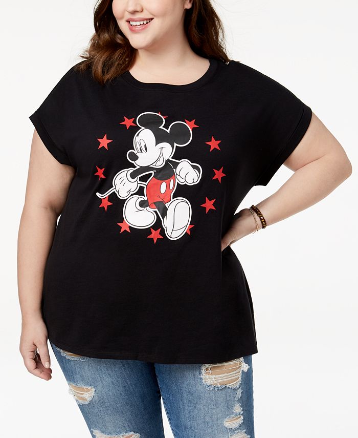 Disney Plus Size Mouse Stars T-Shirt - Macy's