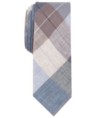 Original Penguin - Men's Leach Plaid Skinny Linen Tie