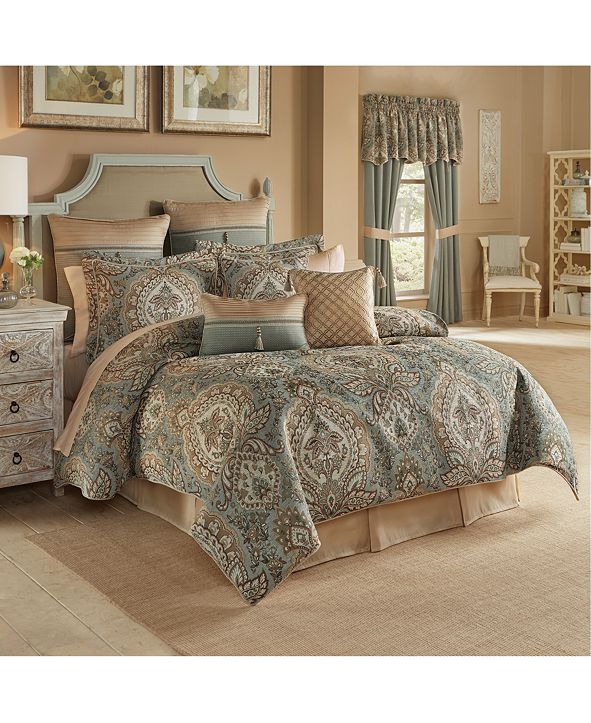 Croscill CLOSEOUT! Rea 4Pc. Queen Comforter Set & Reviews Comforters