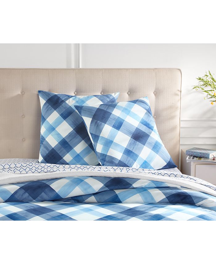 Charter Club Painted Plaid European Sham, Created for Macy's Macy's