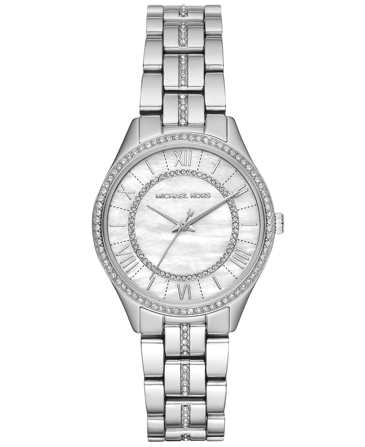 Shop Michael Kors Women's Mini Lauryn Stainless Steel Bracelet Watch 33mm
