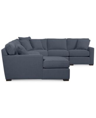 Radley Fabric 6-Piece Chaise Sectional with Wedge
