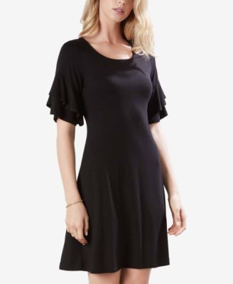 Karen Kane Ruffle Sleeve A Line Dress Macy s