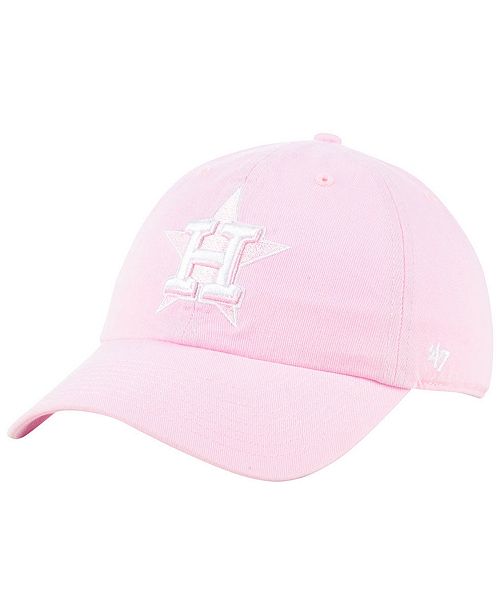 '47 Brand Houston Astros Pink CLEAN UP Cap & Reviews Sports Fan Shop
