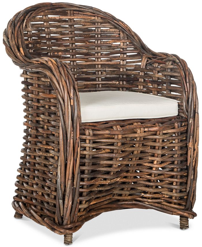 Safavieh - Idelene Wicker Chair, Quick Ship
