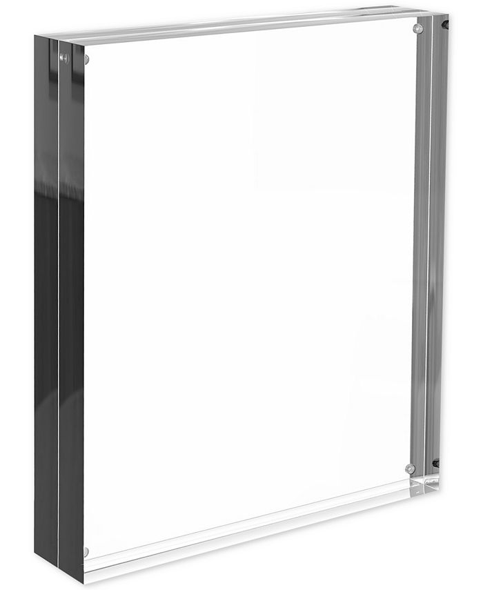 Lavish Home 2Pc. Acrylic 8" x 10” DoubleSided Block Frame Photo/Art Display Set Macy's