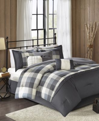 Ridge Herringbone 7-Pc. Comforter Set, California King