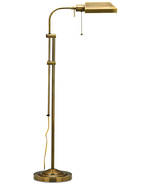 Antique Bronze Pharmacy Floor Lamp With Adjustable Pole