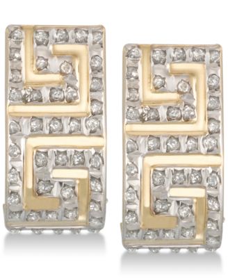 diamond fascination hoop earrings macy's