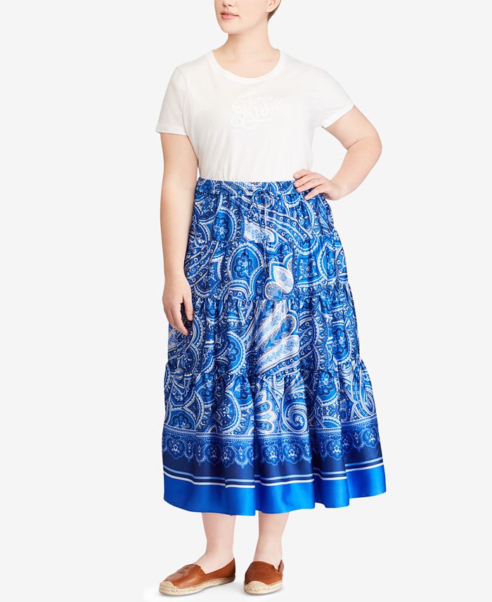 Lauren Ralph Lauren Plus Size PaisleyPrint Maxiskirt Macy's