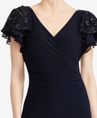 macys ralph lauren navy dress