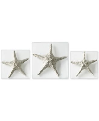 Uttermost - 3-Pc. Silver-Finish Starfish Wall Art Set