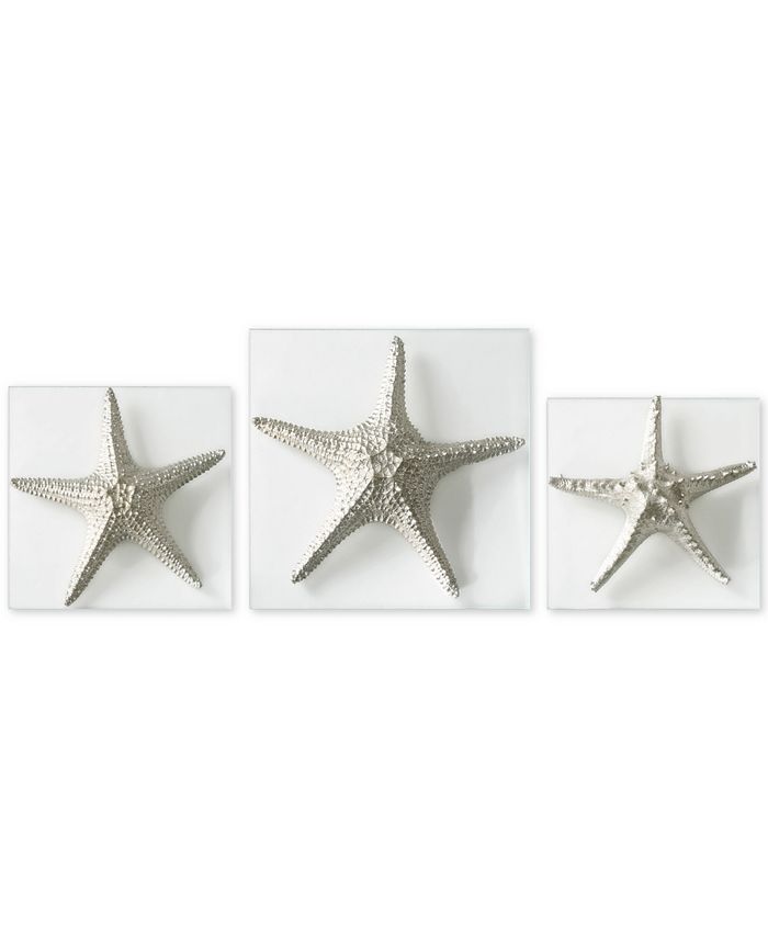 Uttermost - 3-Pc. Silver-Finish Starfish Wall Art Set