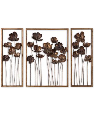 Uttermost - Metal Tulips 3-Pc. Wall Art Set
