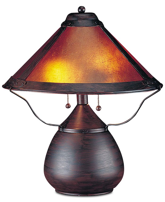 Cal Lighting - 40W 2-Light Mica Table Lamp