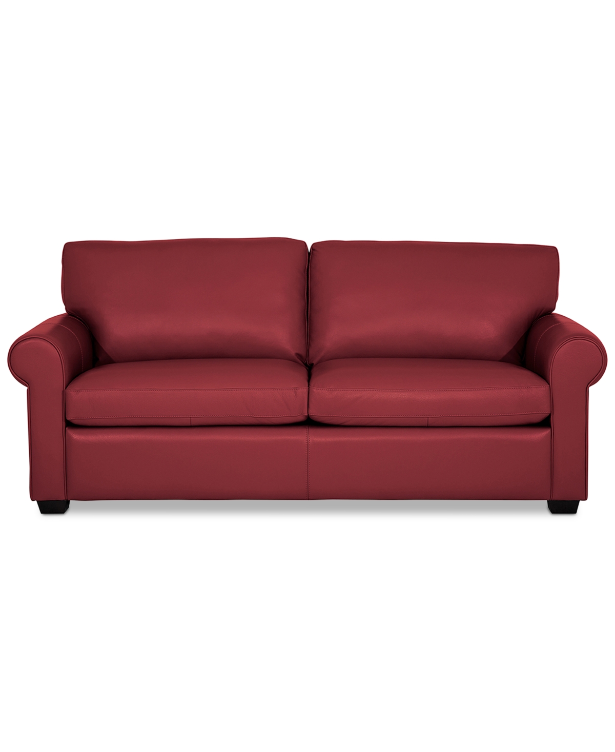Orid 77" Full Roll Arm Leather Sleeper, Created for Macy's