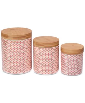 Certified International - Chelsea Mix & Match Honeycomb Canisters, Set of 3