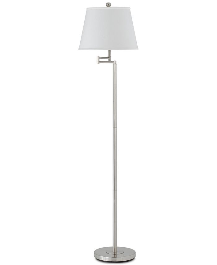 Cal Lighting - 150W 3-Way Andros Metal Swing Arm Floor Lamp